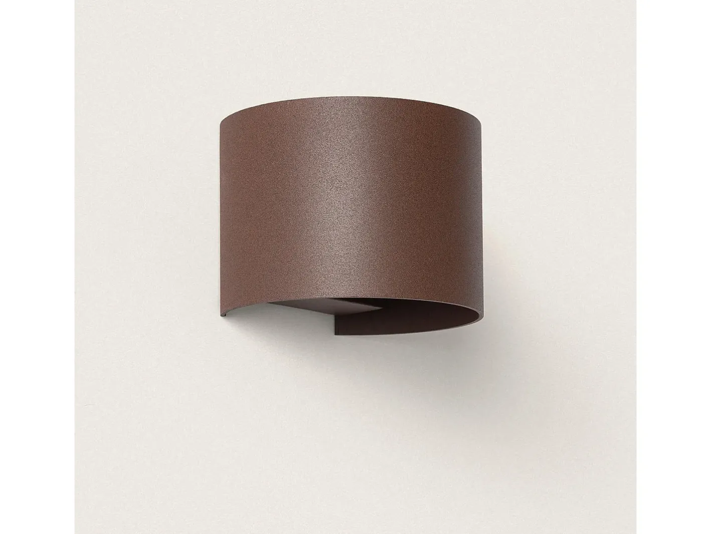 Ledkia Aplique Para Pared-Aplique de Pared Exterior LED 10W Aluminio Iluminación Doble Cara CCT Seleccionable Denny Round Óxido Transparente