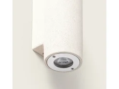 Ledkia Aplique de Pared Exterior Cemento Iluminación Doble Cara Banjar Rond Beige