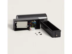 New Ledkia Aplique de Pared Exterior Acero Inoxidable con Sensor PIR Pimlico Antracita Transparente
