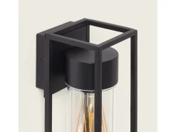 Ledkia Iluminación Exterior-Aplique de Pared Exterior Aluminio Siawja Negro