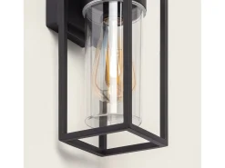 Ledkia Iluminación Exterior-Aplique de Pared Exterior Aluminio Siawja Negro
