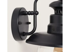Hot Ledkia Aplique de Pared Exterior Aluminio Lurnea Negro