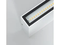 Ledkia Iluminación Exterior-Aplique de Pared Exterior LED 10W Iluminación Doble Cara Rectangular Luming II 4000K Neutro Blanco