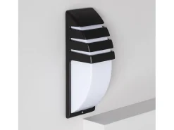 Ledkia Iluminación Exterior-Aplique de Pared Exterior Aluminio Titus Grid Negro