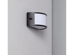 Ledkia Aplique de Pared Exterior Aluminio Lenir Negro New