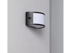 Ledkia Aplique de Pared Exterior Aluminio Lenir Negro New
