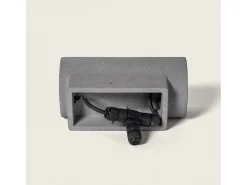 Ledkia Iluminación Exterior-Aplique de Pared Exterior LED Regulable 12W Cemento Brinvo Piedra Gris