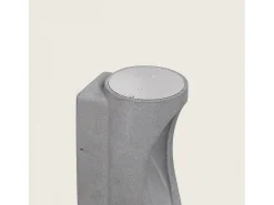 Ledkia Iluminación Exterior-Aplique de Pared Exterior LED Regulable 12W Cemento Brinvo Piedra Gris