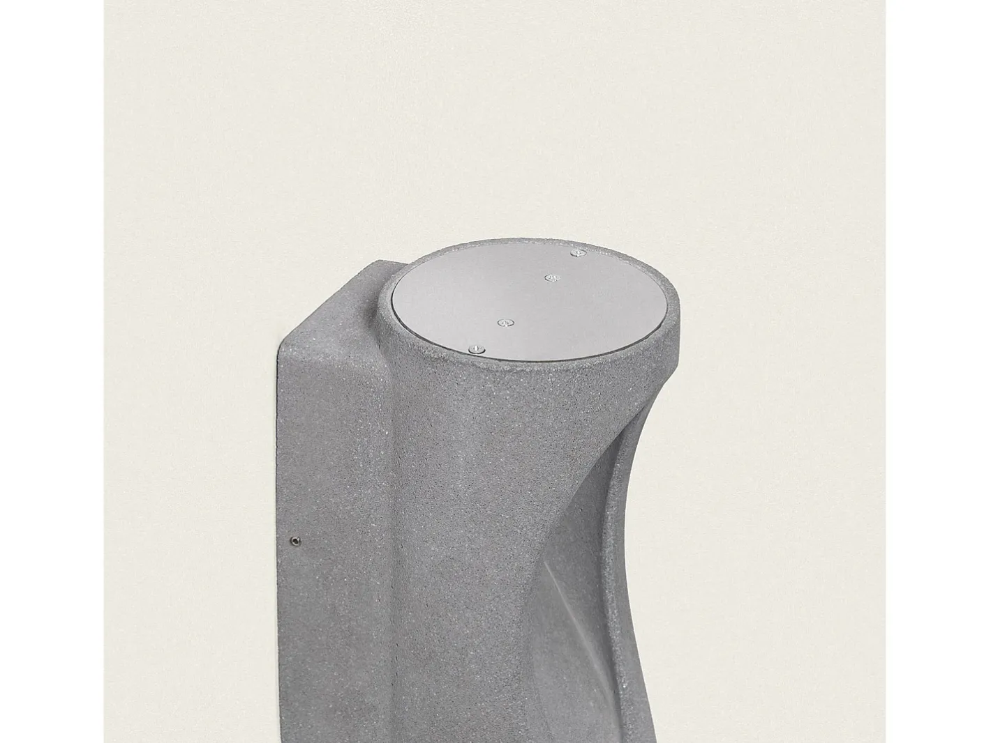 Ledkia Iluminación Exterior-Aplique de Pared Exterior LED Regulable 12W Cemento Brinvo Piedra Gris