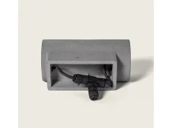 Ledkia Iluminación Exterior-Aplique de Pared Exterior LED Regulable 12W Cemento Brinvo Piedra Gris
