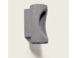 Ledkia Iluminación Exterior-Aplique de Pared Exterior LED Regulable 12W Cemento Brinvo Piedra Gris