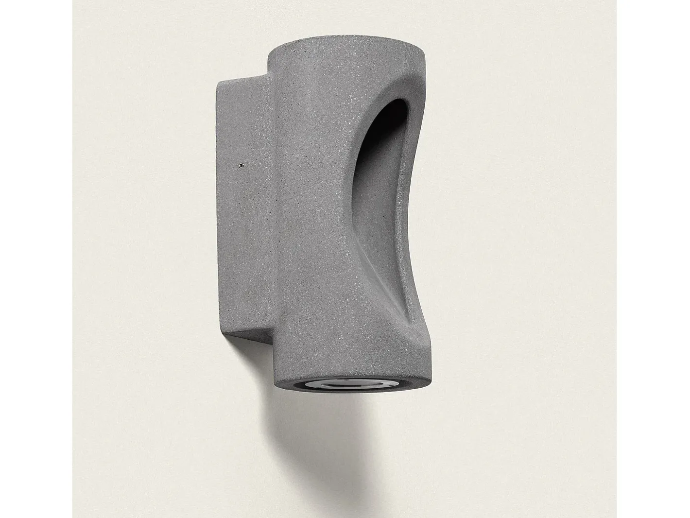 Ledkia Iluminación Exterior-Aplique de Pared Exterior LED Regulable 12W Cemento Brinvo Piedra Gris