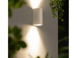 Ledkia Iluminación Exterior-Aplique de Pared Exterior Iluminación Doble Cara Gala Blanco