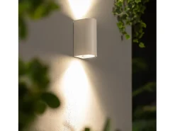 Ledkia Iluminación Exterior-Aplique de Pared Exterior Iluminación Doble Cara Gala Blanco