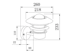 Ledkia Aplique de Pared Exterior Acero Galvanizado Coastal Stage Inferior Plateado