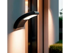 Ledkia Iluminación Exterior-Aplique de Pared Exterior LED 6W Iluminación Rectangular Wilbert Mate Negro