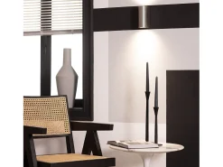 Ledkia Aplique de Pared Exterior Aluminio Iluminación Doble Cara Big Gala Plateado Outlet
