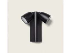 Best Ledkia Aplique de Pared Exterior Aluminio Abel Dos Focos Oscuro Gris