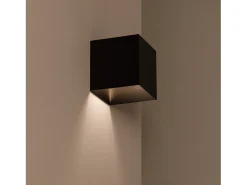 New Ledkia Aplique de Pared Exterior Solar LED 2W con Detector de Movimiento Radar Eros 3000K Blanco Cálido Negro