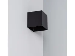 New Ledkia Aplique de Pared Exterior Solar LED 2W con Detector de Movimiento Radar Eros 3000K Blanco Cálido Negro