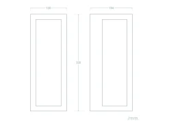 Ledkia Aplique de Pared Exterior Acero Inoxidable y Cristal Texturizado con Detector de Movimiento Gakom Negro Online