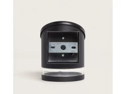 Ledkia Aplique de Pared Exterior Solar LED Aluminio Eddan Negro