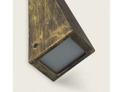 Ledkia Iluminación Exterior-Aplique de Pared Exterior Metal y Cristal Ruzafa Blanco