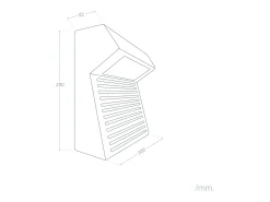 Ledkia Aplique de Pared Exterior LED 8W Cemento Sealy Piedra Gris Clearance