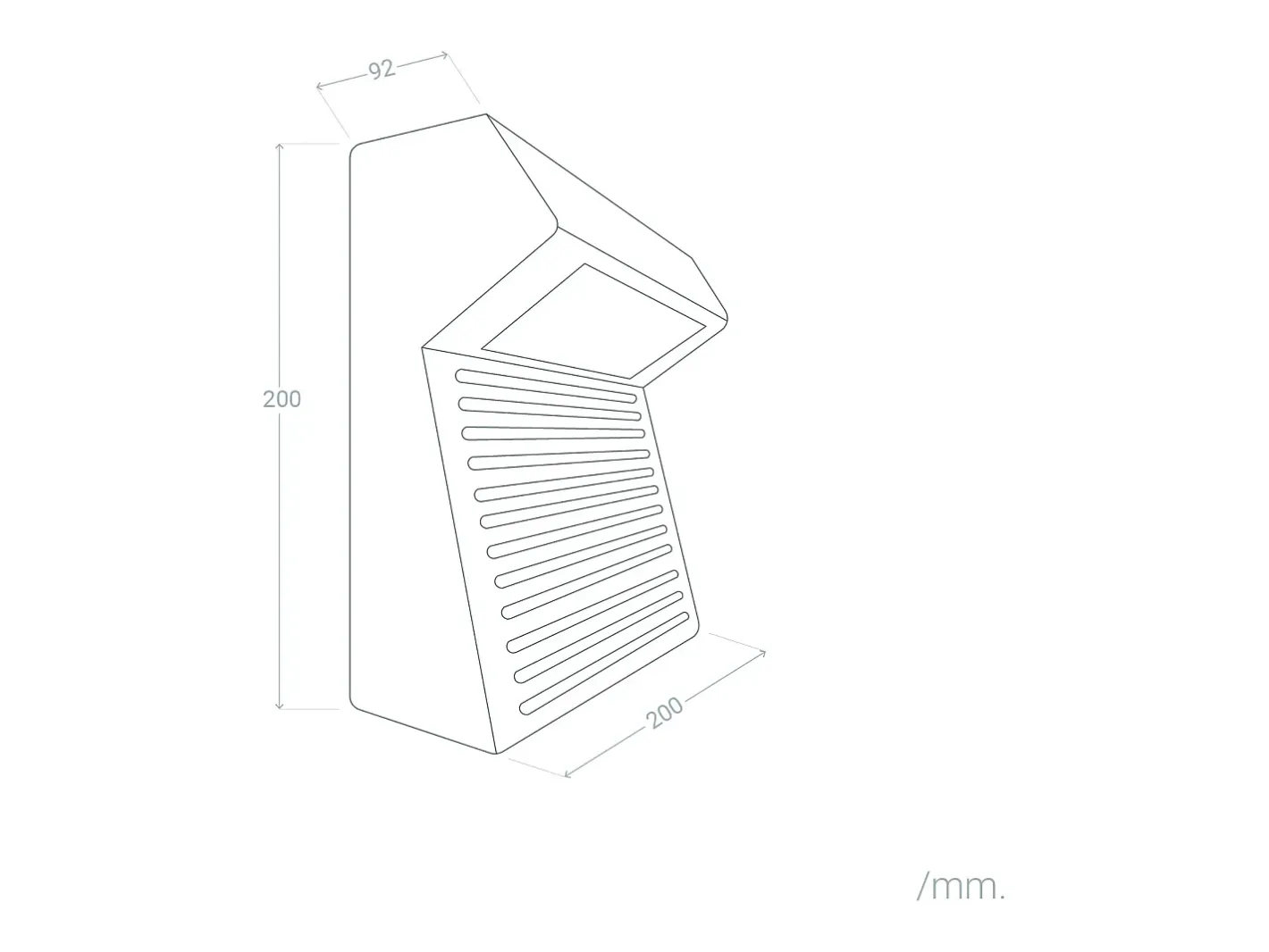 Ledkia Aplique de Pared Exterior LED 8W Cemento Sealy Piedra Gris Clearance