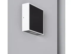 Ledkia Iluminación Exterior-Aplique de Pared Exterior LED 6W de Aluminio Roma 3000K Blanco Cálido Negro