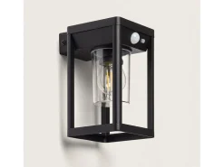 Ledkia Aplique Para Pared-Aplique de Pared Exterior Solar LED 2W Aluminio con Sensor de Movimiento Devah Negro