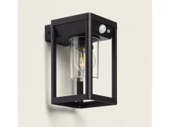Ledkia Aplique Para Pared-Aplique de Pared Exterior Solar LED 2W Aluminio con Sensor de Movimiento Devah Negro