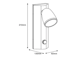 Outlet Ledkia Aplique de Pared Exterior Aluminio con Detector de Movimiento Abel Negro
