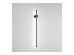 Aplique de pared LED CLOCK en aluminio 20W 3000K Perenz 97 cm Negro Clearance