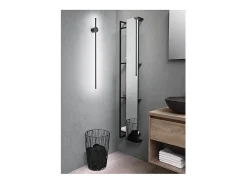 Aplique de pared LED CLOCK en aluminio 20W 3000K Perenz 97 cm Negro Clearance