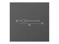 Aplique de pared LED CLOCK en aluminio 12W 3000K Perenz 65 cm Negro Best