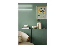 Aplique Para Pared-Aplique de pared LED de 18 W, pintable en yeso mate, 3000 K, 1440 lm, difusor coloreable - Perenz - Blanco
