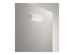 Hot Aplique de pared LED de 12 W, pintable en yeso mate, 3000 K, 960 lm, difusor coloreable - Perenz - Blanco