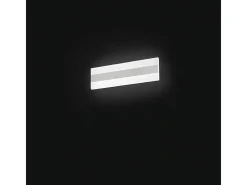 Aplique de pared LED en metal y plexiglás 25W 35CM 6366 B 3000K Blanco New