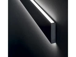Hot Ideal Lux Aplique de pared LED integrado lineal decorativo , 3000K Negro