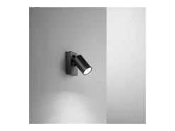 New Aplique de pared LED ODDY orientable redondo 1xGu10 Perenz Negro