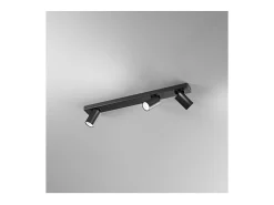 Aplique de pared LED ODDY orientable redondo 3xGu10 Perenz Negro Clearance