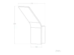 Ledkia Aplique de Pared LED 6W de Aluminio Lerna 2700K Blanco Cálido Negro Online