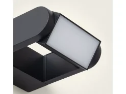 Ledkia Aplique de Pared LED 6W de Aluminio Byum Negro Clearance
