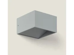 Discount Ledkia Aplique de Pared LED 6W de Aluminio Iluminación Doble Cara Lico Gris Claro 3000K Blanco Cálido Negro