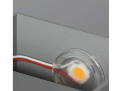 Discount Ledkia Aplique de Pared LED 6W de Aluminio Iluminación Doble Cara Lico Gris Claro 3000K Blanco Cálido Negro