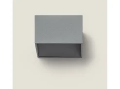 Discount Ledkia Aplique de Pared LED 6W de Aluminio Iluminación Doble Cara Lico Gris Claro 3000K Blanco Cálido Negro
