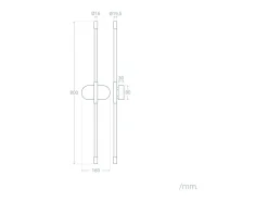 Ledkia Aplique Para Pared-Aplique de Pared LED 11W de Metal InterLight Dorado