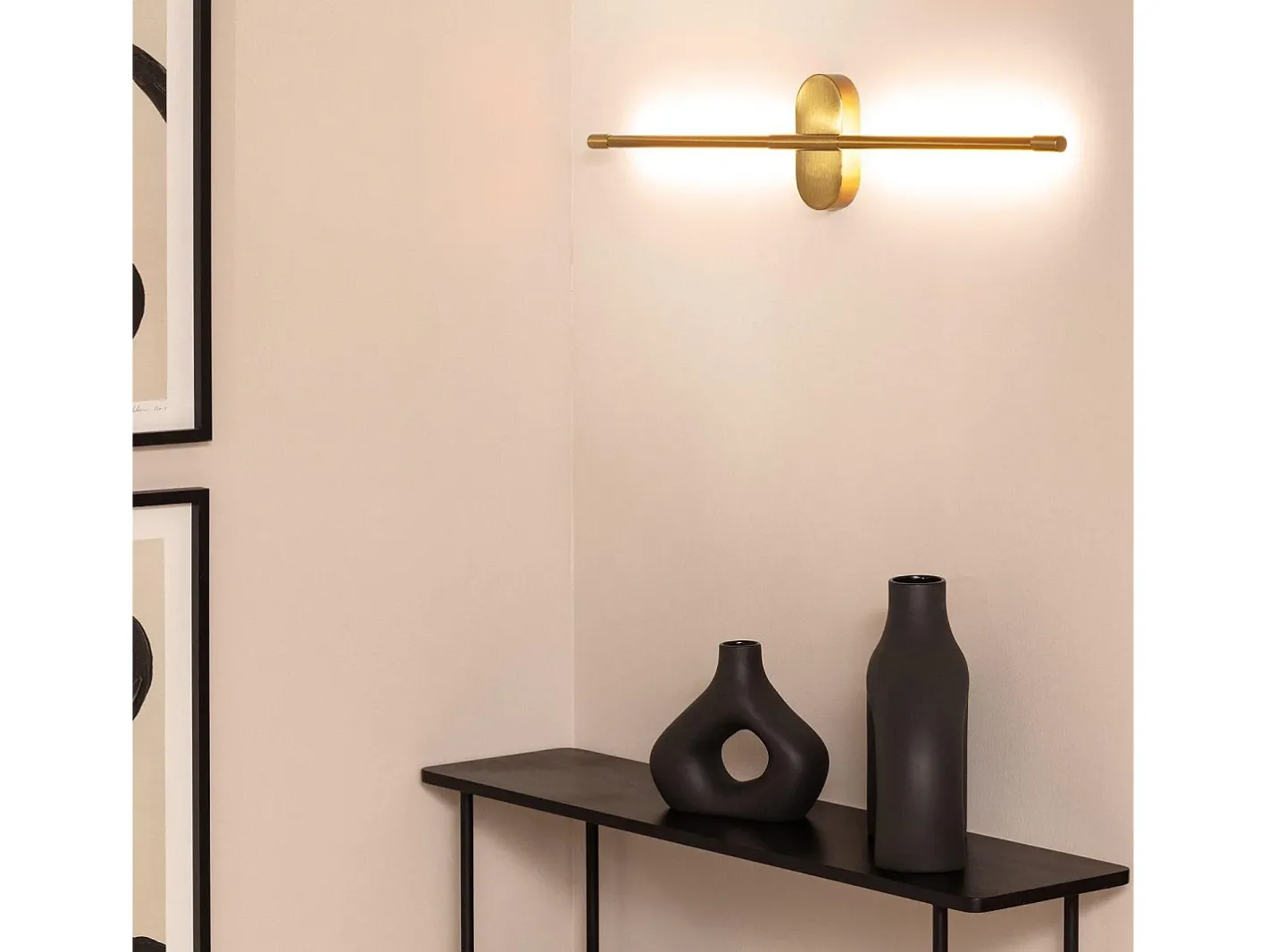 Ledkia Aplique Para Pared-Aplique de Pared LED 11W de Metal InterLight Dorado