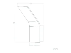 Ledkia Aplique Para Pared-Aplique de Pared LED 6W de Aluminio Lerna 2700K Cálido Blanco